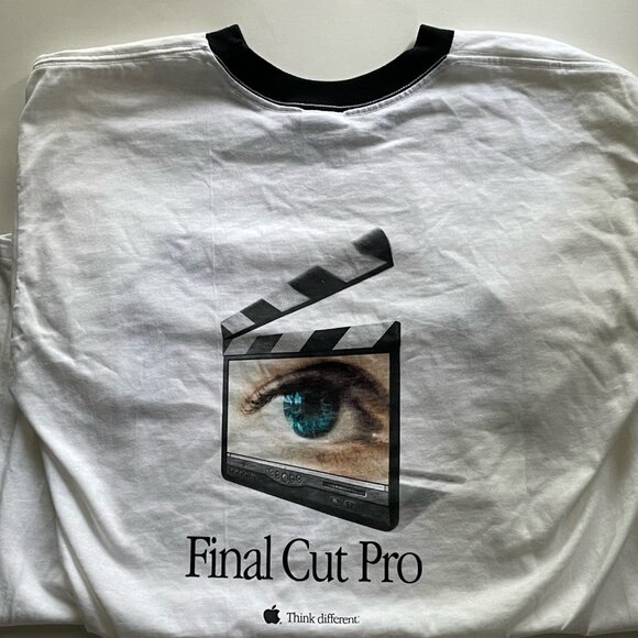 Vintage Apple Computer - Think Different Final Cut Pro T-Shirt Large - Picture 7 of 7